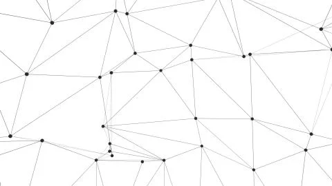 Global network connections with points and lines Illustrazione stock