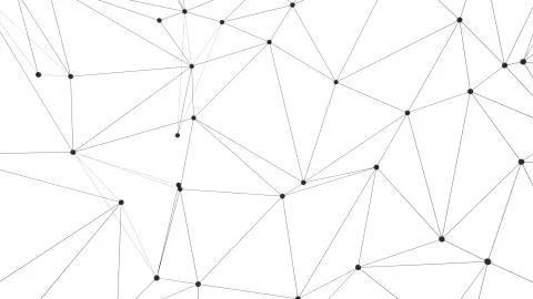 Global network connections with points and lines Stock Illustration