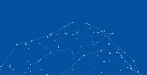 Global network connections with points and lines イラスト素材