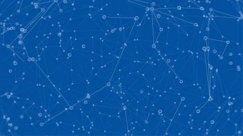 Global network connections with points and lines Illustrazione stock