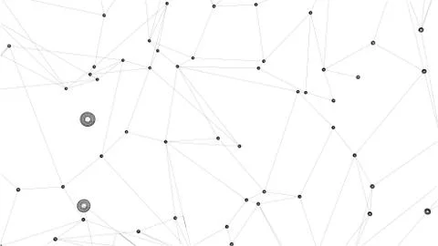 Global network connections with points and lines イラスト素材