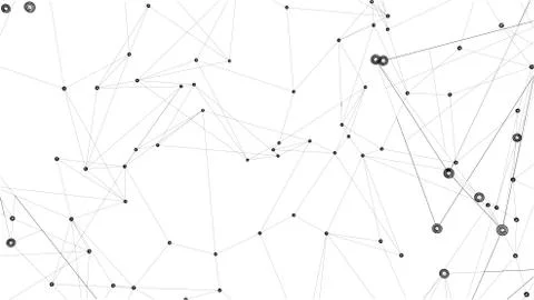 Global network connections with points and lines 스톡 일러스트