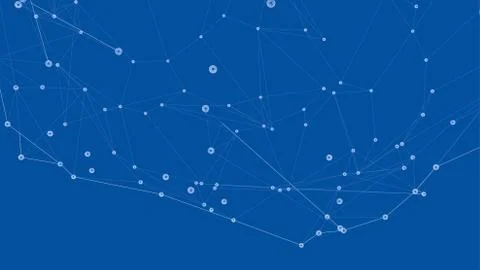 Global network connections with points and lines 스톡 일러스트