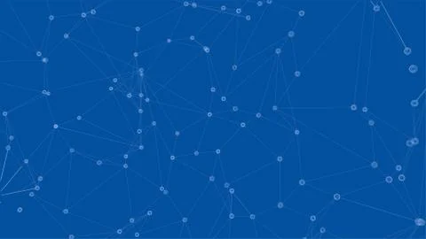 Global network connections with points and lines Illustrazione stock
