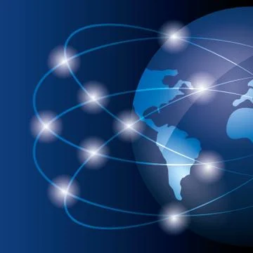 Global network design concept 스톡 일러스트