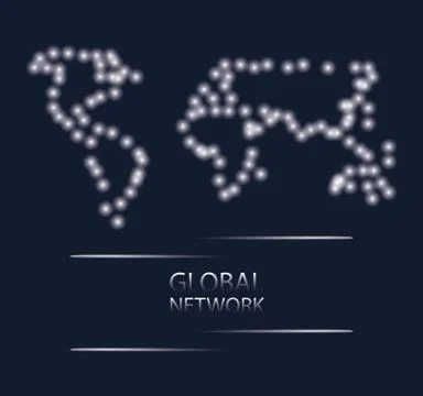 Global network design concept イラスト素材