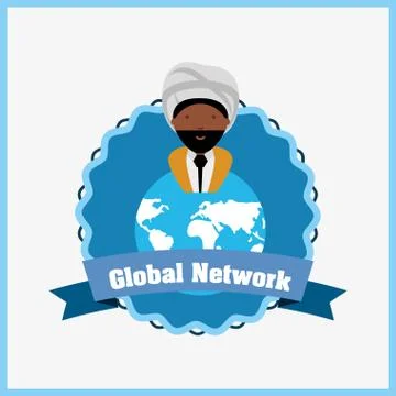 Global network design 스톡 일러스트