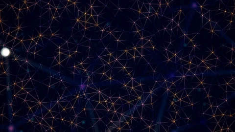 Global network in digital cyberspace. Financial or social background animation Vídeos de archivo 77429337
