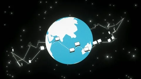 Global network Stockbeeldmateriaal 60227281