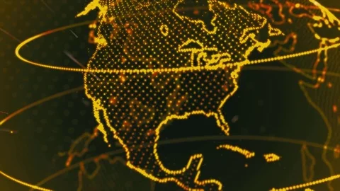 Global network Stock Footage 73675045