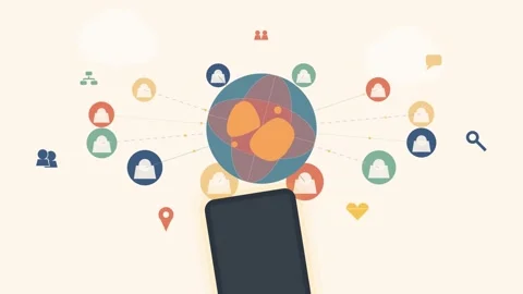 Global Network Vídeo Stock 343124090