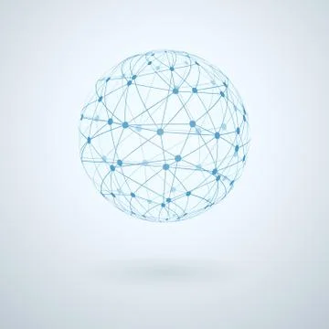 Global network icon Stock Illustration