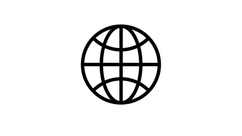 Global network icon looped animate isolated background Stock Footage 258217878