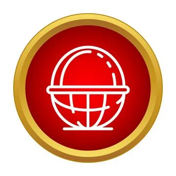Global network icon representing worldwide connection and internet Ilustración de archivo