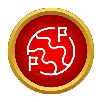 Global network icon symbolizing international logistics and world trade Stockillustratie