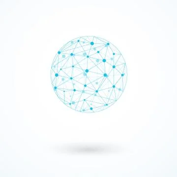Global network icon vector illustration Stock Illustration