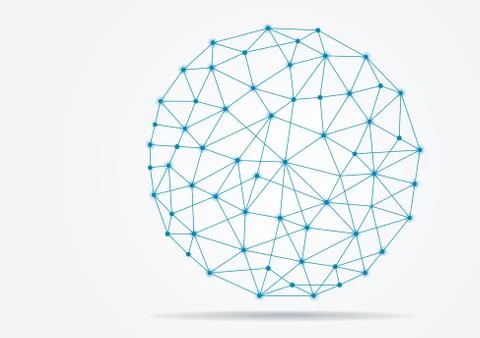 Global network icon,Abstract sphere.-vector illustration Illustration
