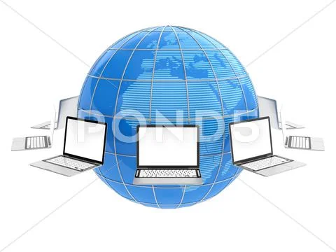 Global network Stock Illustration