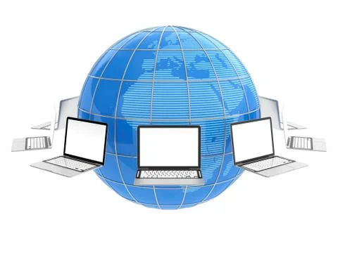 Global network Stock Illustration