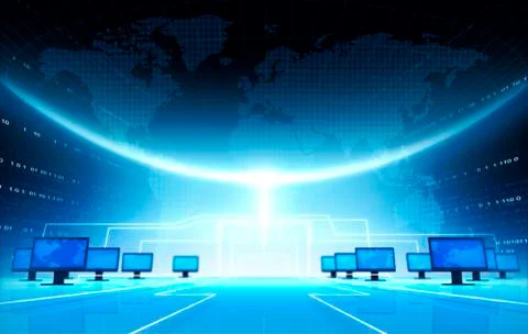 Global Network Stock Illustration