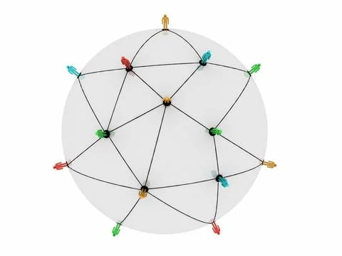 Global network Stock Illustration