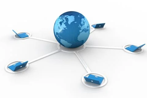 Global network Stock Illustration