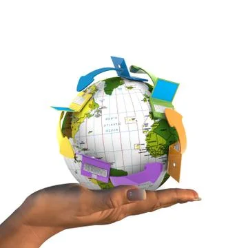 Global network Stock Illustration