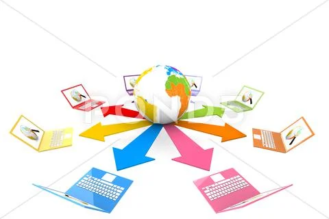 Global network Ilustraciones de archivo