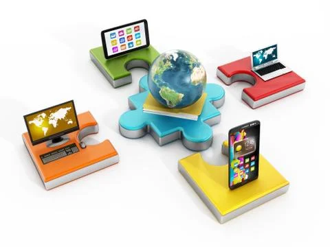 Global network Stock Illustration