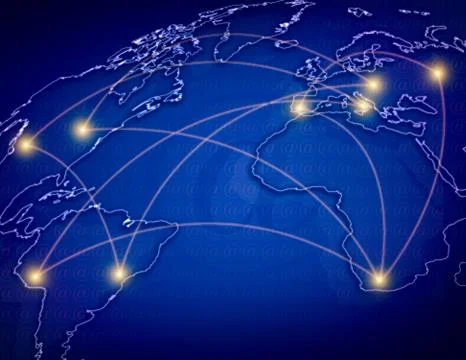 Global Network Stock Illustration