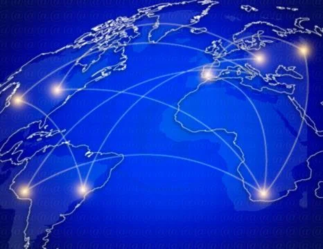 Global Network Stock Illustration