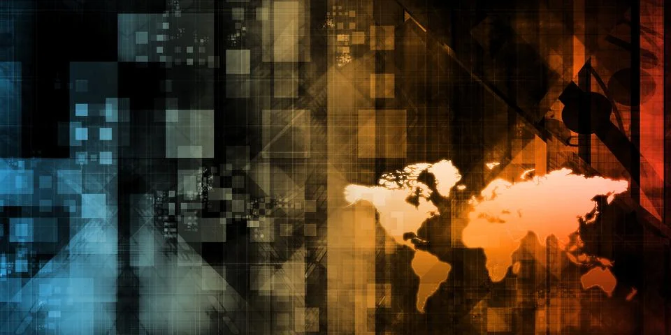 Global Network Stock Illustration