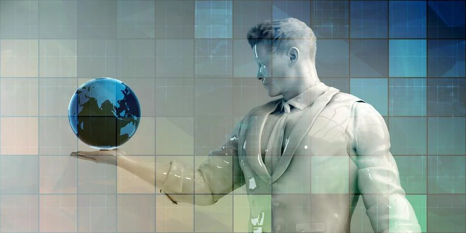 Global Network Stock Illustration
