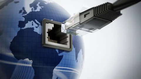 Global network Stock Illustration