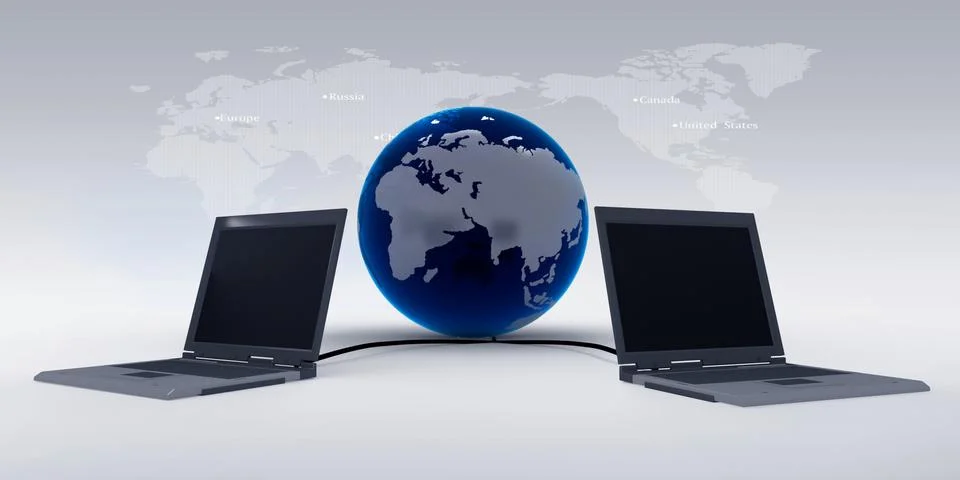 Global network the Internet Stock-Illustration