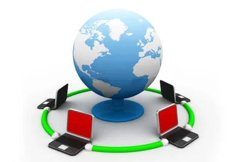 Global network the internet.. Stock Illustration