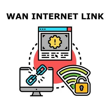 Global network linking digital communication internet connecting Stock Illustration