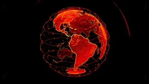 Global network network connection the world abstract 3D rendering satellites Stock Footage 110733432