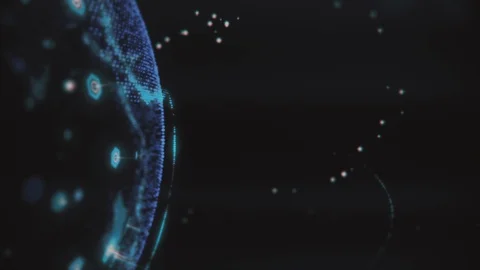 Global network network connection the world abstract 3D rendering satellites Stock Footage 127785887