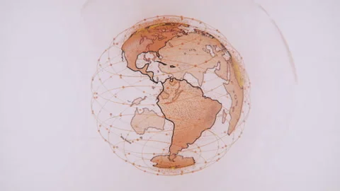 Global network network connection the world abstract 3D rendering satellites Stock Footage 131651609