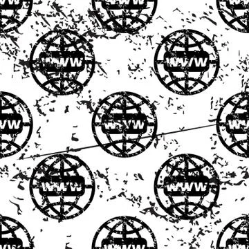 Global network pattern, grunge, monochrome 스톡 일러스트