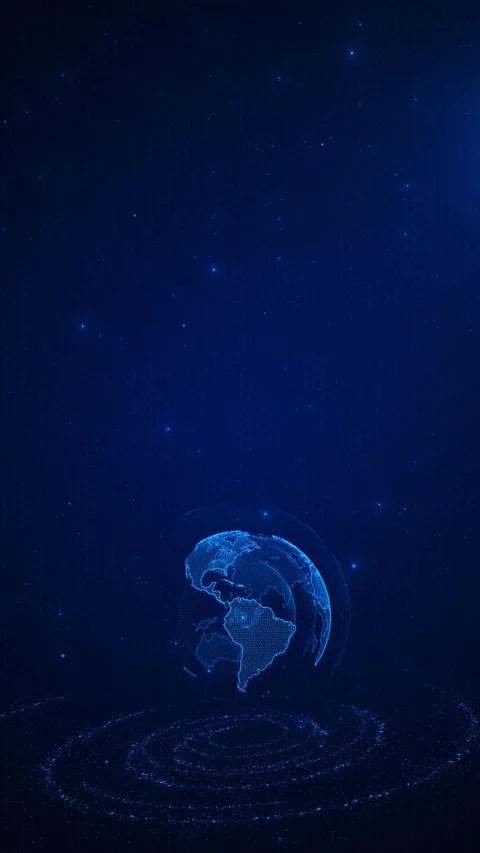 Global network planet earth at 3D 4K node connection, Business expansion 스톡 동영상 312177981
