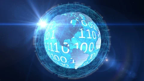 The global network the planet Earth Stock Footage 99467302