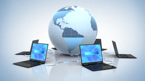 Global Network, seamless loop 3d animation  스톡 동영상 1779136