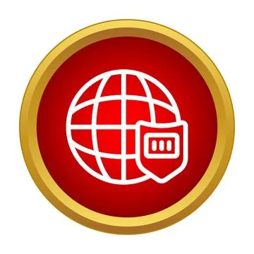 Global network security and internet data protection 스톡 일러스트