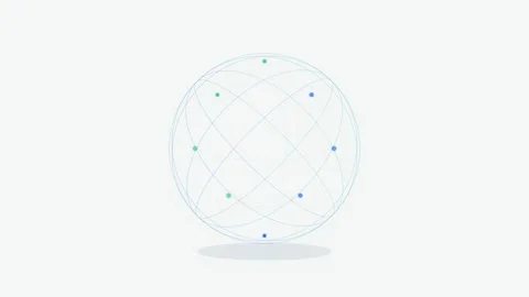 Global Network Security Icon with Glowing Nodes and Data Pulses in Teal Gra.. Видео 346130637