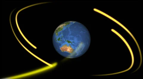 Global Network Symbol Stock Footage 1214182