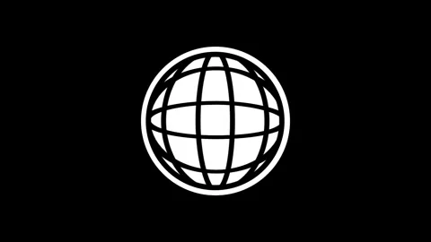 Global Network Symbol Stock Footage 335815138