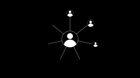 Global Network system, network connections with people icons animation Stock Footage 320252170