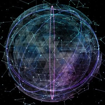 Global network technologies. 스톡 일러스트